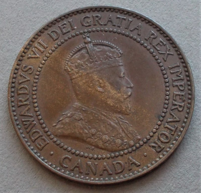 1909-Edward-VII-Large-Cent---Woody?